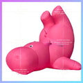 cartoon animal new year festival Giant pink inflatable hippo customize continue power on blower air model activity advertising