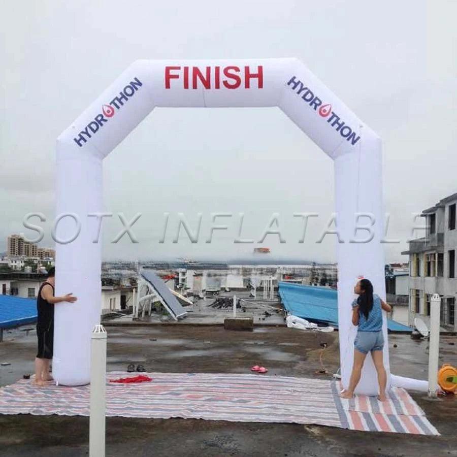 Game and Advertising Customized 4 x5m Tall Inflatable Finish Line Start Line for Sport