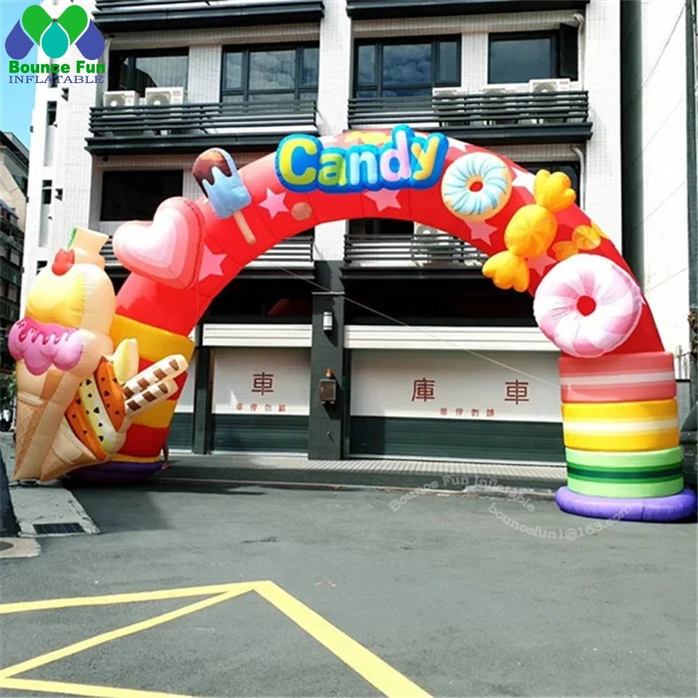 For Halloween Decoration Outdoor Inflatable Clown Arch Circus Entry Decor Giant Clown Model Entrance Archway Welcome Door Gate