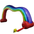 Advertising Commerce Sport Rainbow Inflatable Arch 8x4mH Inflated Arch with Blower Inflatable Archway for Race Outdoor
