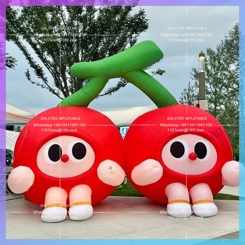 inflatable cherry for orchard promotion Factory directly sale activity market decoration