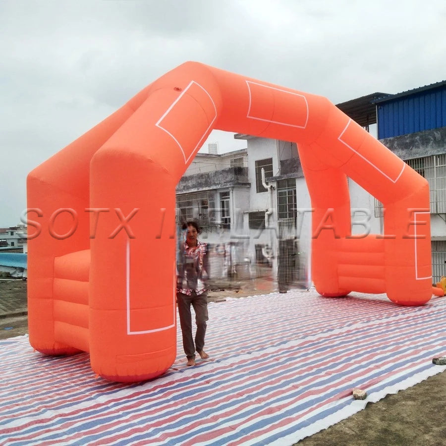 for Advertising 4 Legs Inflatable Arch Gate Start Finish Line Archway With Sticker Box