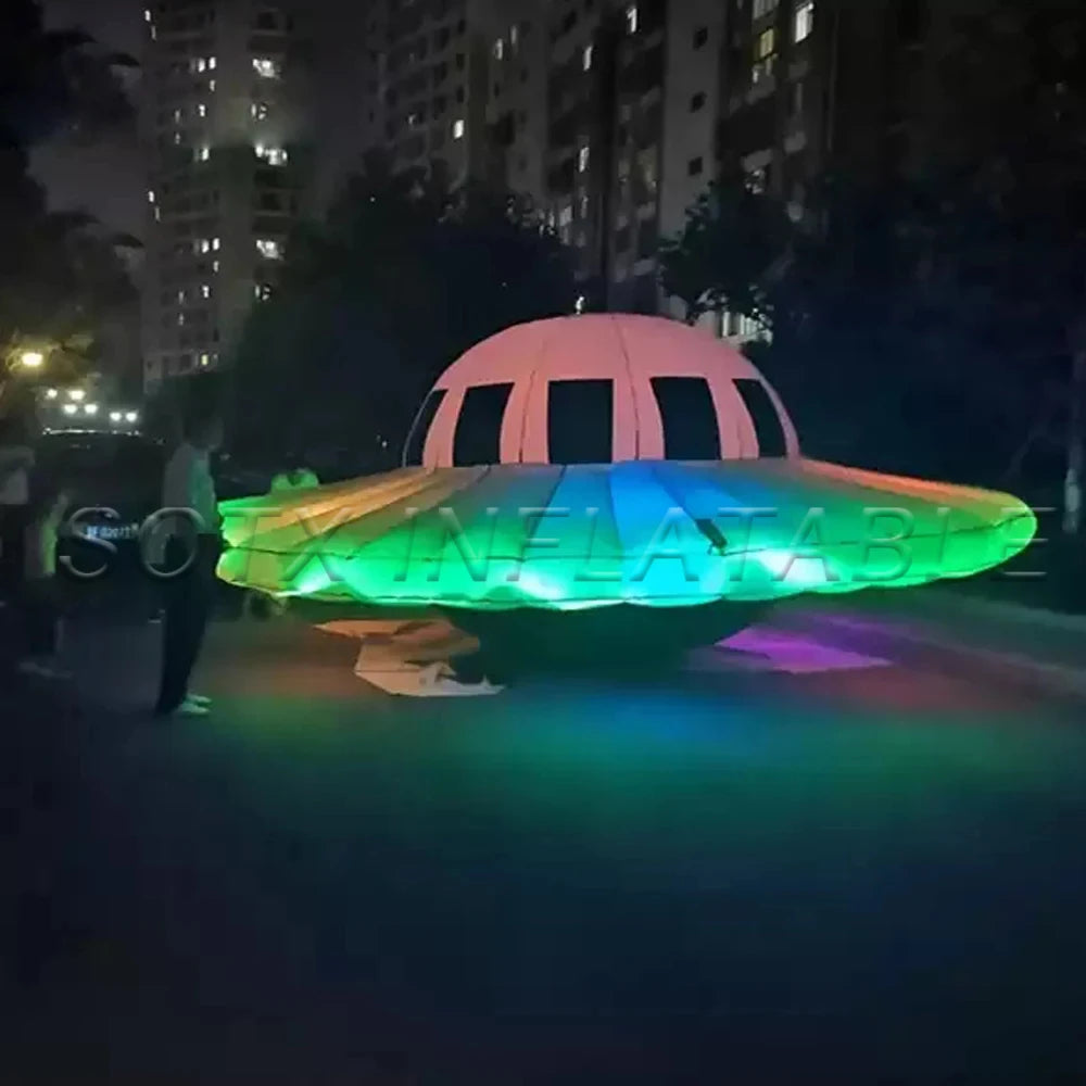 Decorative Props Giant Alien Inflatable UFO Flying Saucer Balloon Inflatable UFO Spaceship Spaceshuttle Party Ideas Hanging