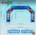 Customized order: flag, size: 236X138in with air blower