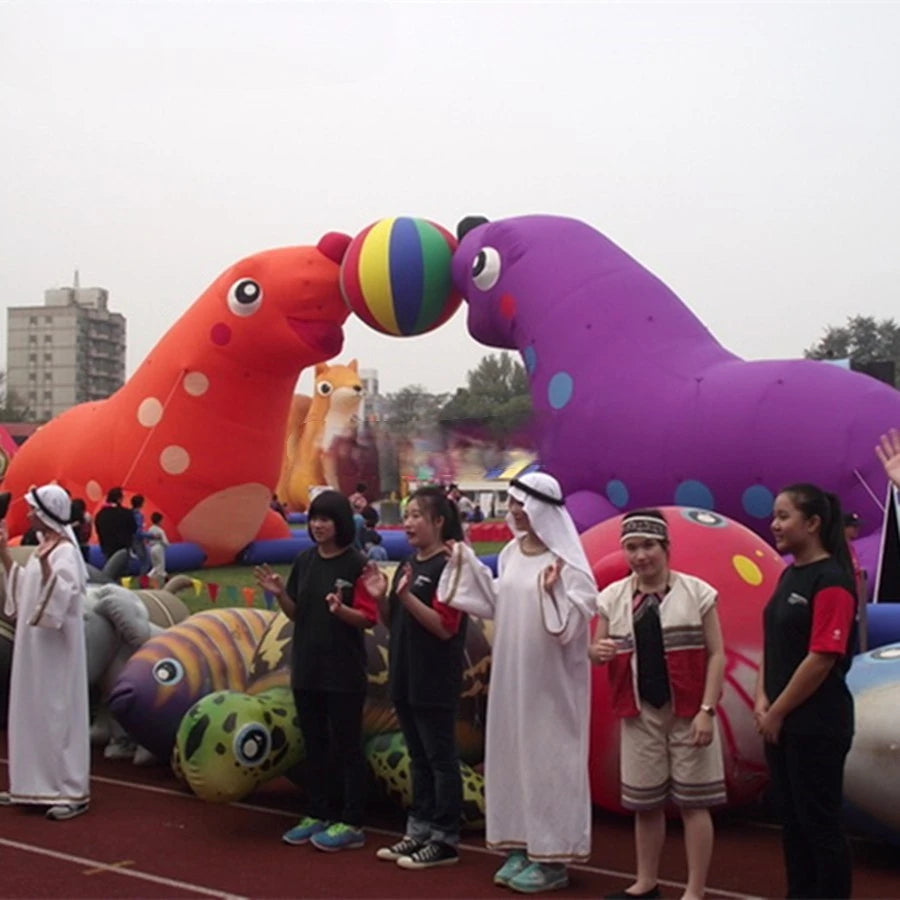 aquarium promotion outdoor giant decoration Inflatable Otarriinae /Inflatable sea lion for