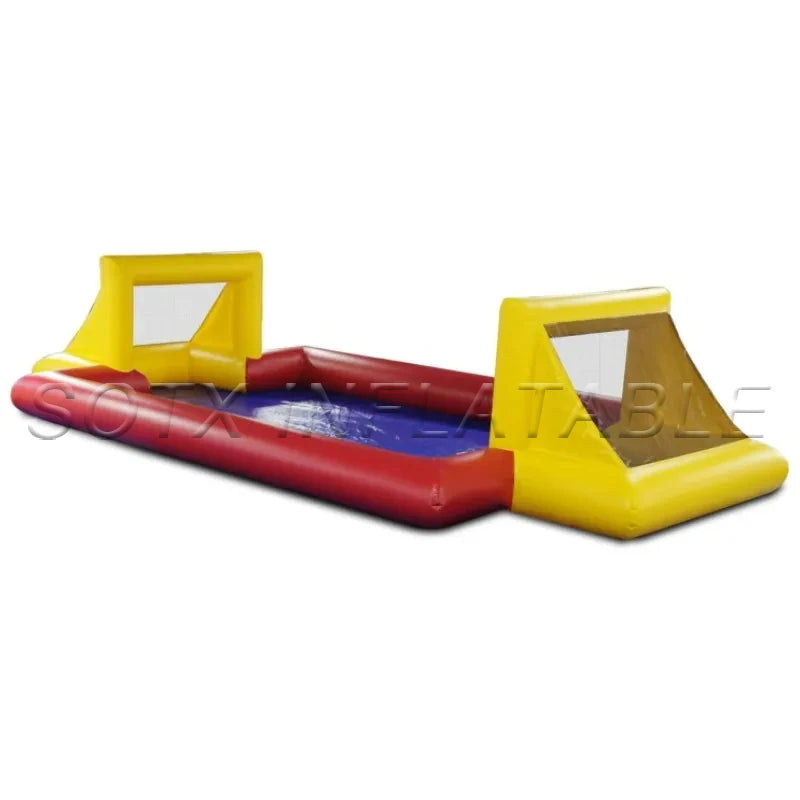 Adults Outdoor Activity 31.5ft Giant Inflatable Water Games Inflatable Football Court Soccer Field with Blower for Kids