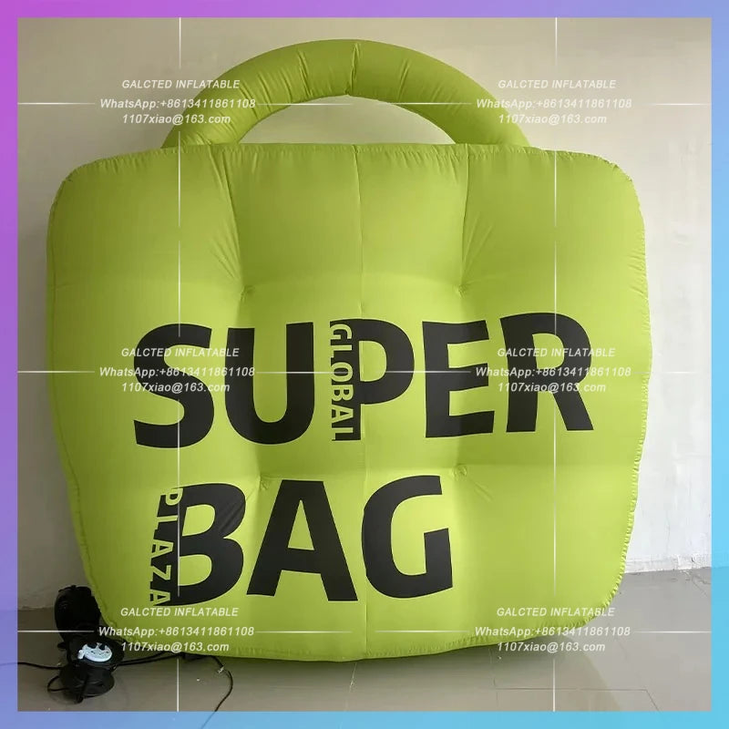 can change color custom logo city Inflatable eye-catching handbag air model landmark clocked in to take photos