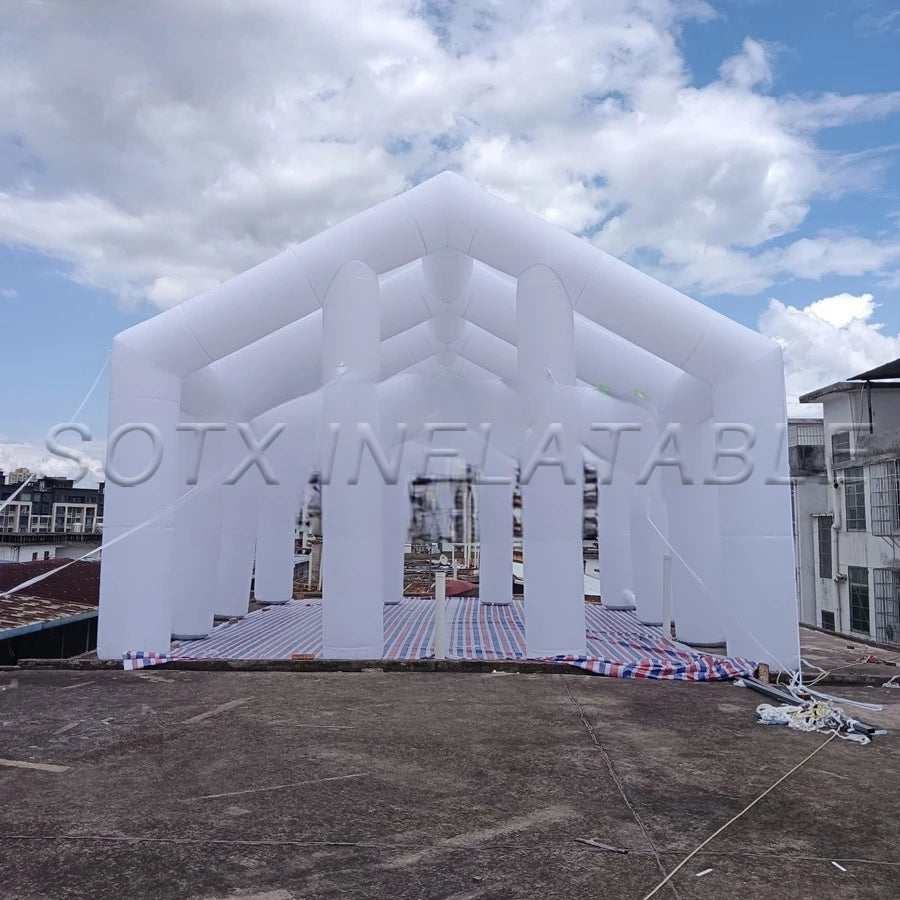 Ceremony/Business Event Exhibition Customized 10x8x6mH Giant Inflatable Wedding Tent For Wedding/School Graduation