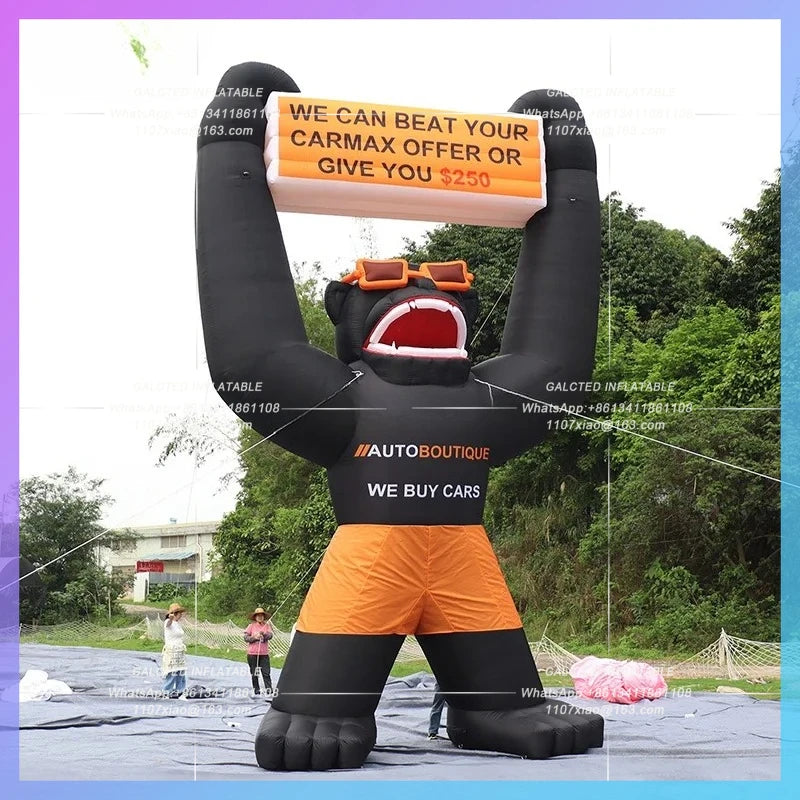 Animal Model For Advertising Giant inflatable Monkey Cartoon  Inflatable Doll Inflatable For Promotion-Toys