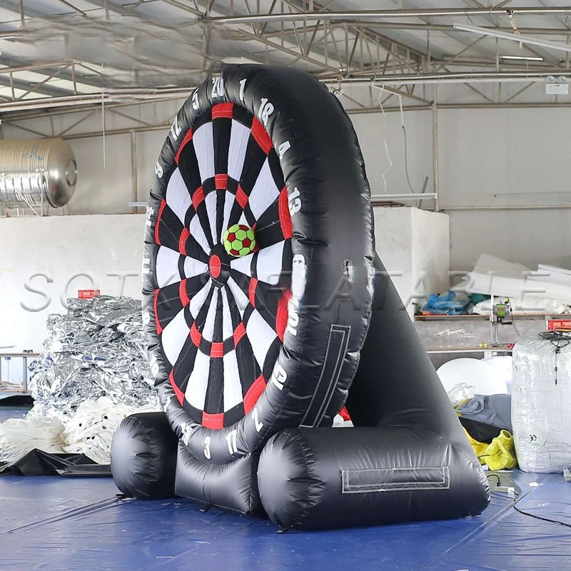 School Children Adults PVC Inflatable Soccer Darts Board Giant Inflatable Football Dart Board Soccer Game with Balls for