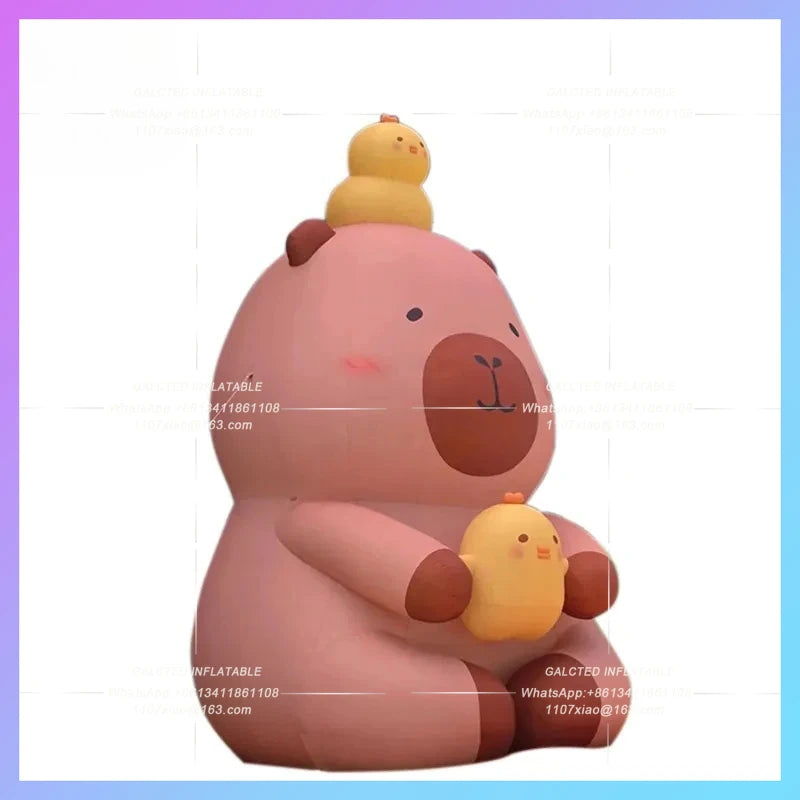 summer animal parent-child inflatable capybara  education interaction