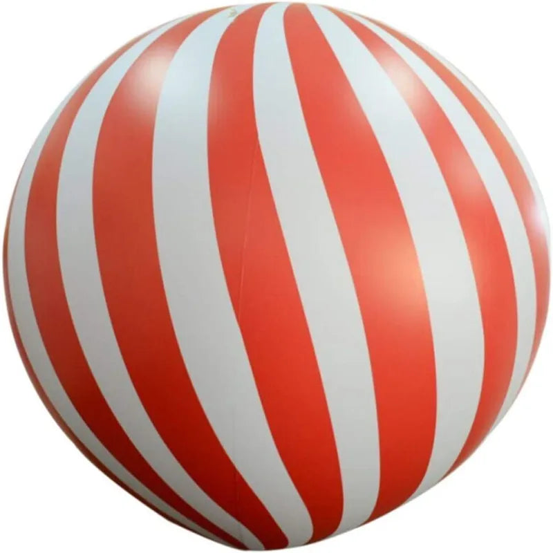 2m/3m Portable PVC Helium Balloon Inflatable Red Strip Hot Air Balloon Hanging Decoration for Advertising Wedding Birthday