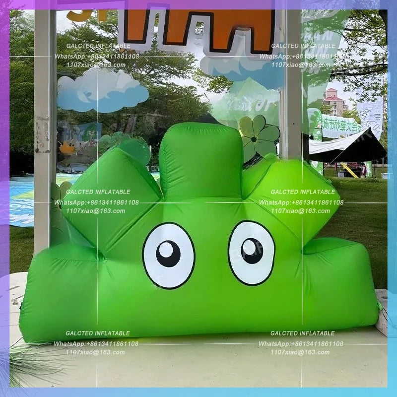 grass flower store music club New arrival inflatable grass square huge cartoon theme event decoration