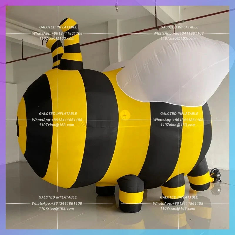 Spring Park Mall Bar Giant inflatable bee model Scenic Area camping outdoor decoration props