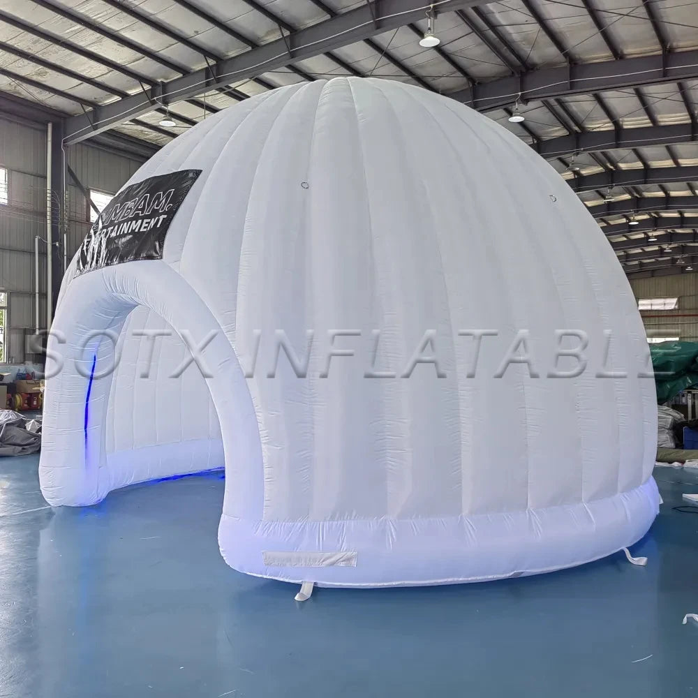 Exhibition Promotion Decoration 6x4mH Giant Inflatable Dome Tent Inflatable Igloo Dome Tent for Advertising Event