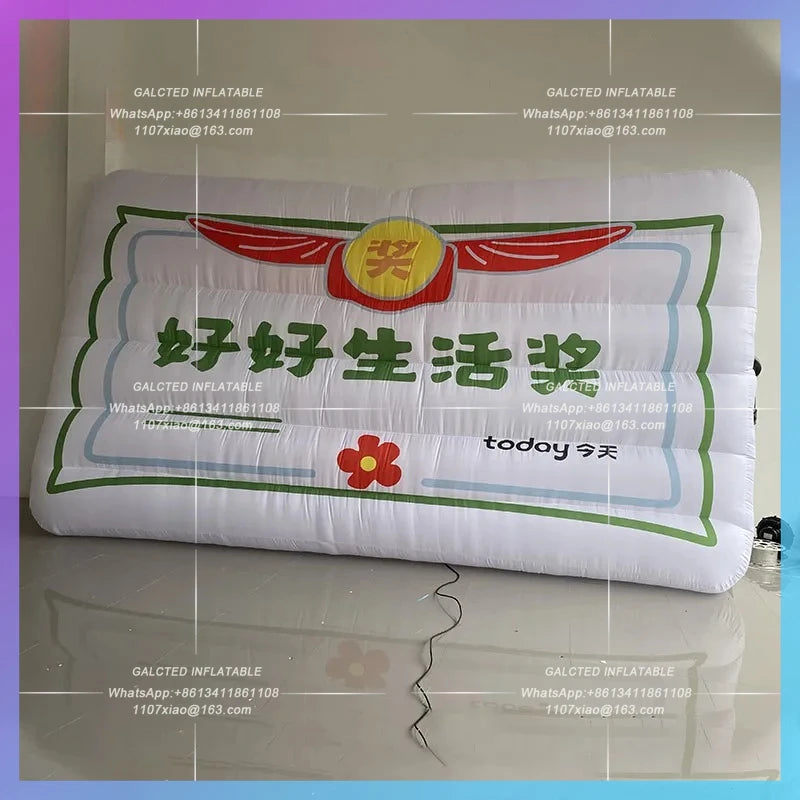 University outdoor bar scenic area Inflatable Cartoon Award Medal Trophy Air Model camping queue market logo decoration