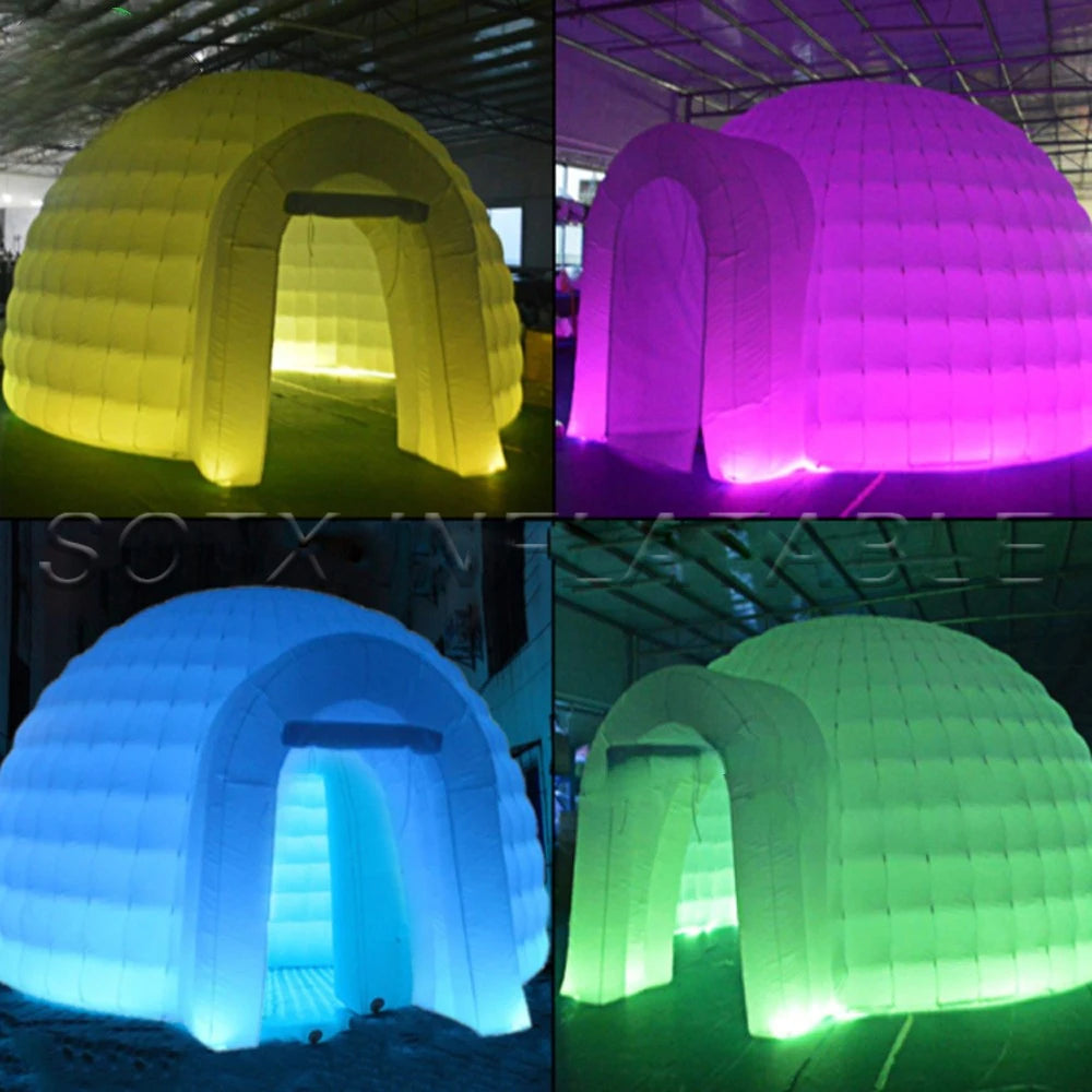 Blower For Sale Rental 8m x 8m inflatable Dome Tent Capacity air Party igloo nightclub Disco Dancing marquee Yoga House With