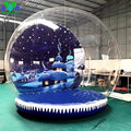 Snowball For Party Christmas Decoration Inflatable Snow Globe With Custom Background And Jumping Bed Outdoor Dome Bubble Tent