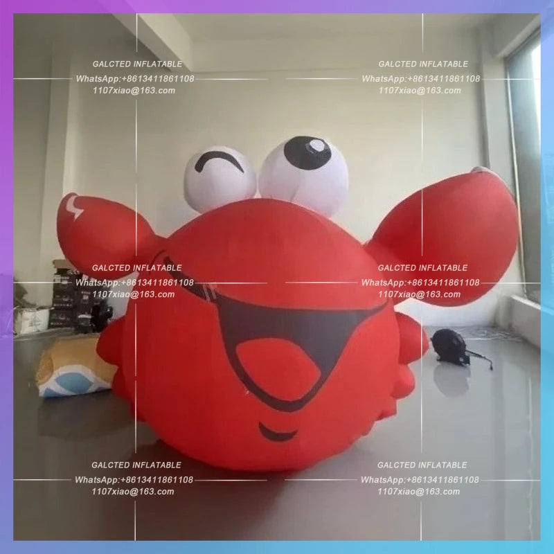 inflatable crab huge red cartoon Seafood restaurant  crab summer beach swimming theme activity decoration