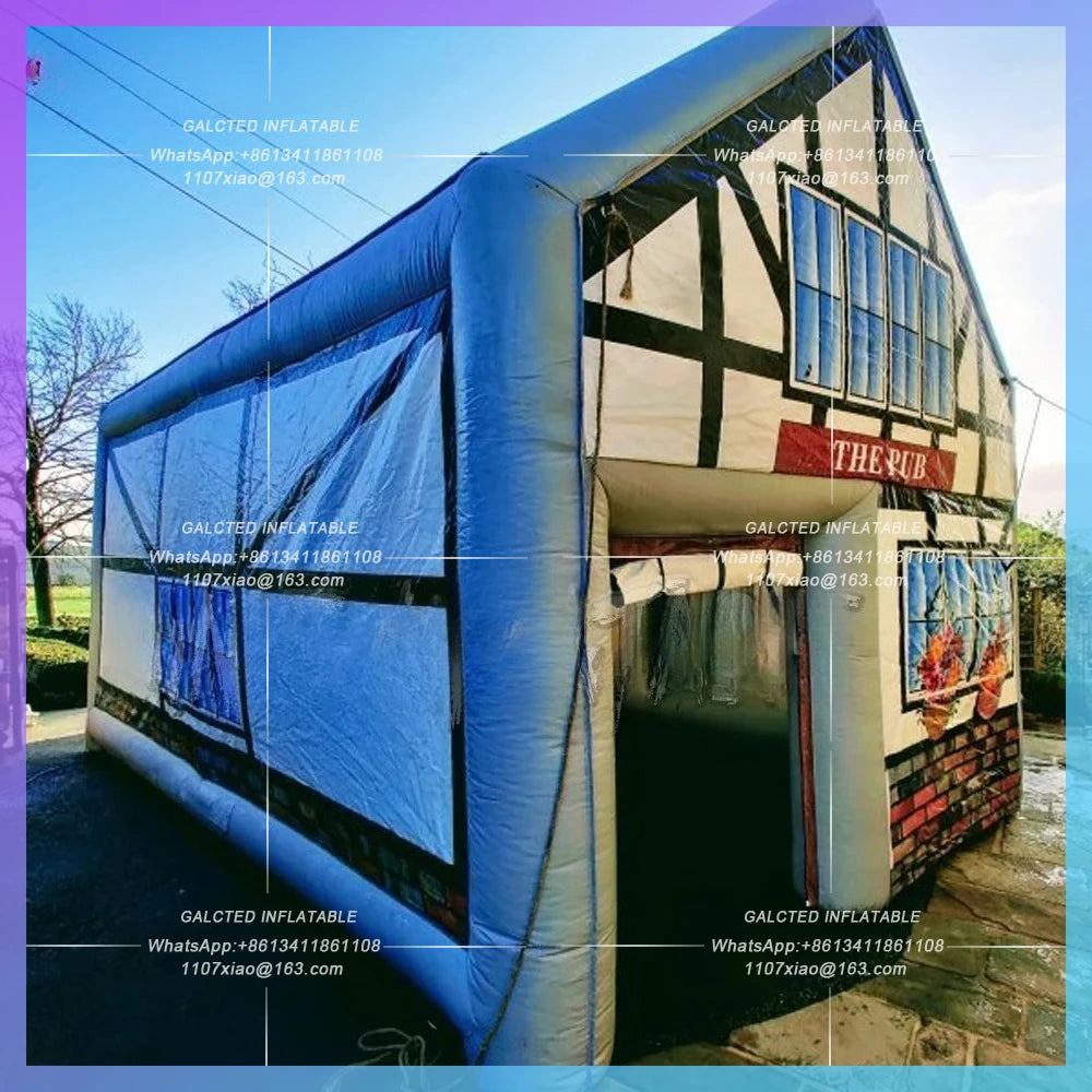 Inflatable Bar Pub,Inflatable Pub Tent Mordern 6x4m outdoor party  inflatable Nightclub house for garden use good for 40people