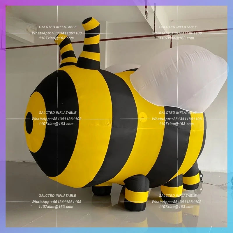 Spring Park Mall Bar Giant inflatable bee model Scenic Area camping outdoor decoration props