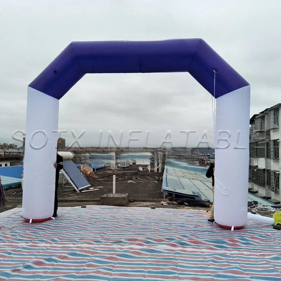 Event Supplier factory Customized start finish line arch balloon Inflatable sports Archway with free air fan by Athletic