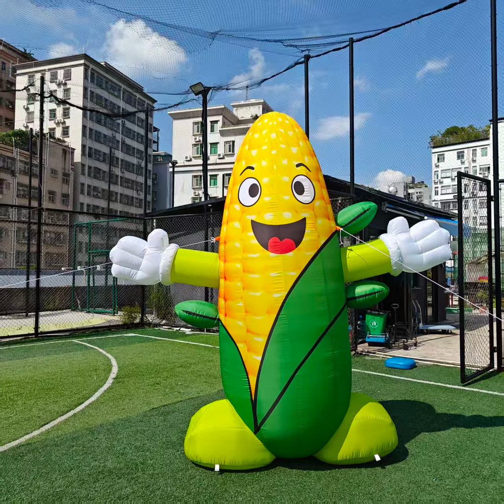 inflatable corn cartoon corn man 3m giant  hug doll green vegetable farm crops corns