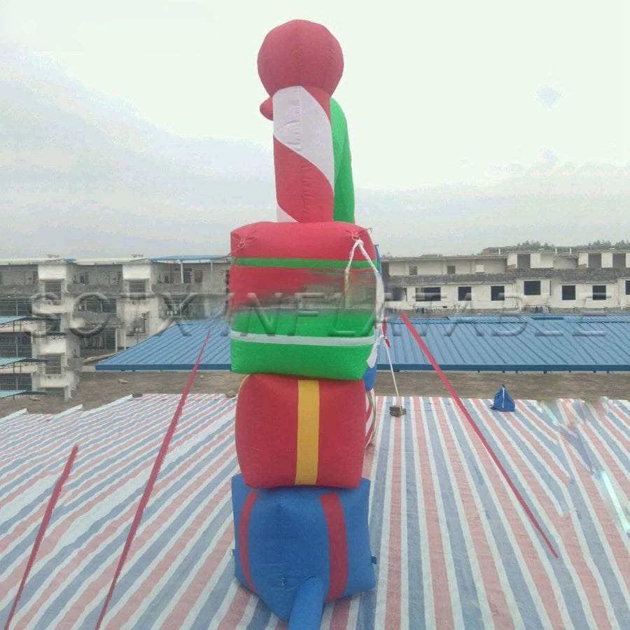 Outdoor Indoor Party On Sale Brand New Free Fans Christmas Giant Inflatable Arch With Gift Boxes For Decoration X-mas Holiday