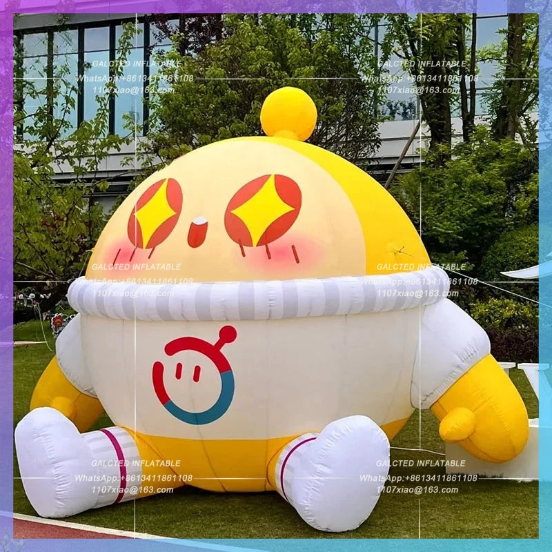 outdoor model lighting children's day Inflatable egg cub party large shopping mall parent-child interaction