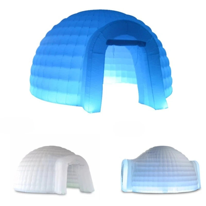 Wedding Show Exhibition 16.4ft Inflatable Igloo Dome Tent Dia.5M Commercial Inflatable Event Dome Tent for Club Party