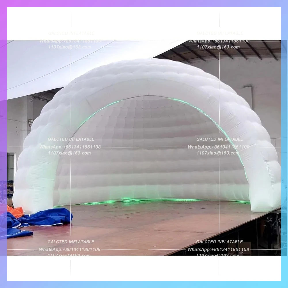 Inflatable Shell Tent Half Dome House Oxford Inflatable Igloo Dome Tent With Blower Air  For Party Trade Show Exhibition Events