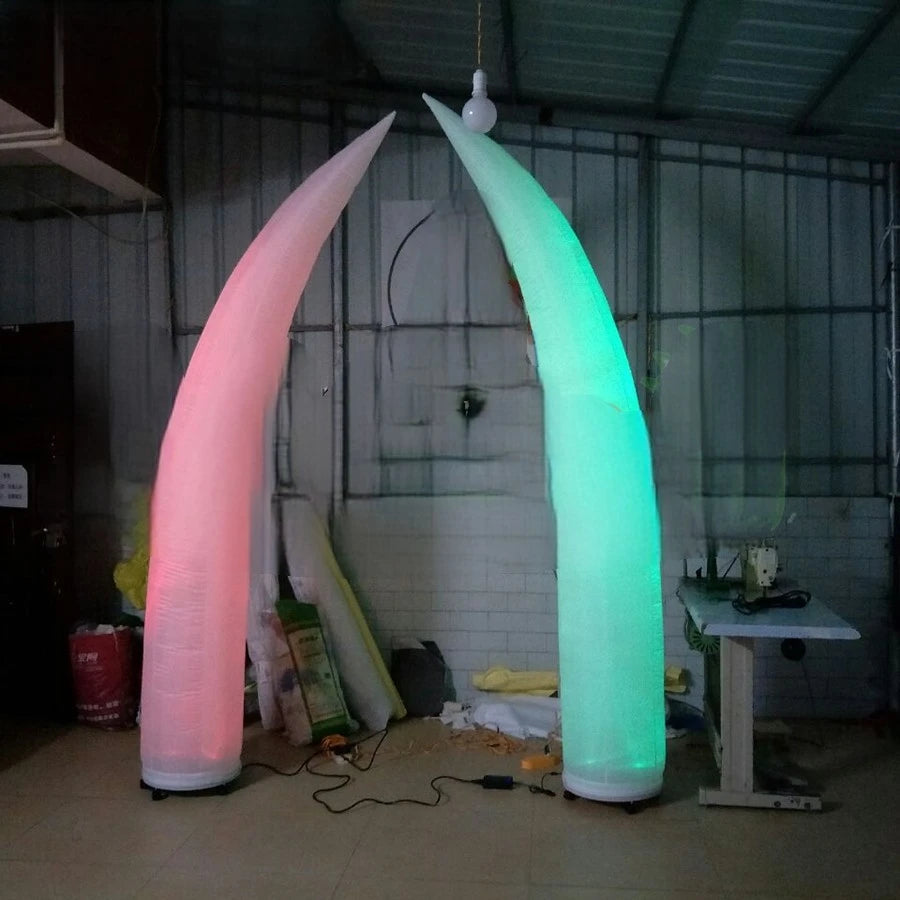 Wheels on Sale Nicely Style Ivory Pillar Illuminated Curved Cone Led Horns With Removable