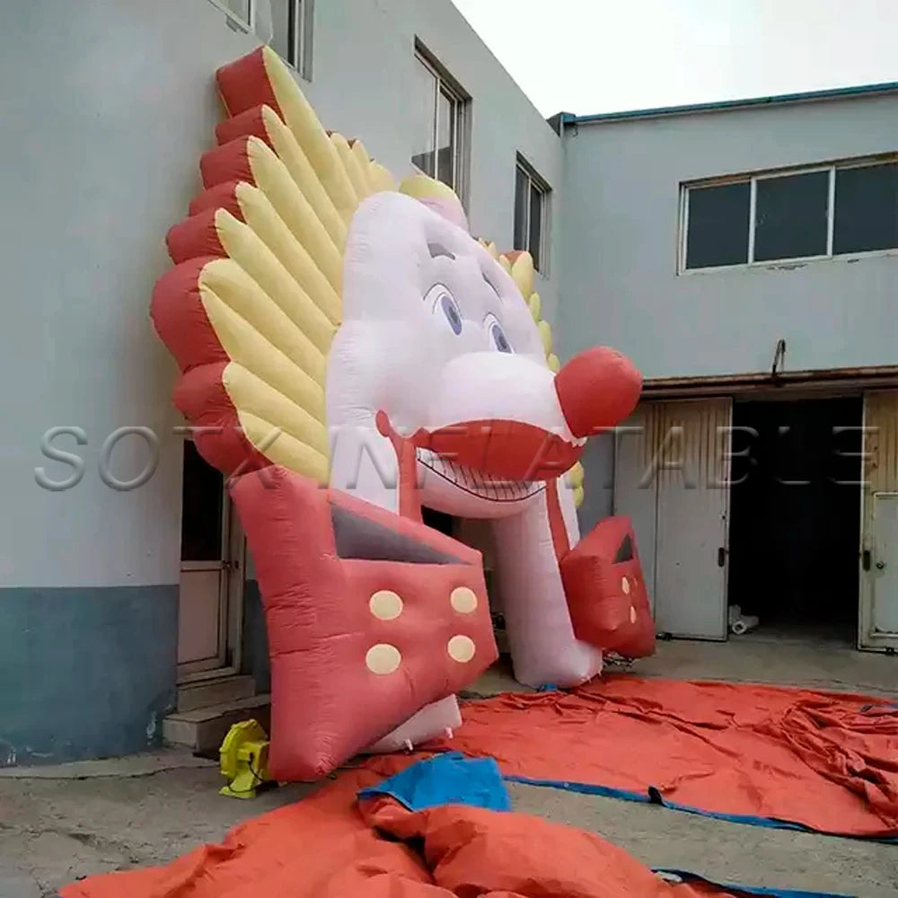 Party Event Ideas Halloween Decoration Giant Inflatable Clown Tunnel,Circus Clown Arch Entrance Gantry Celebration Carnival