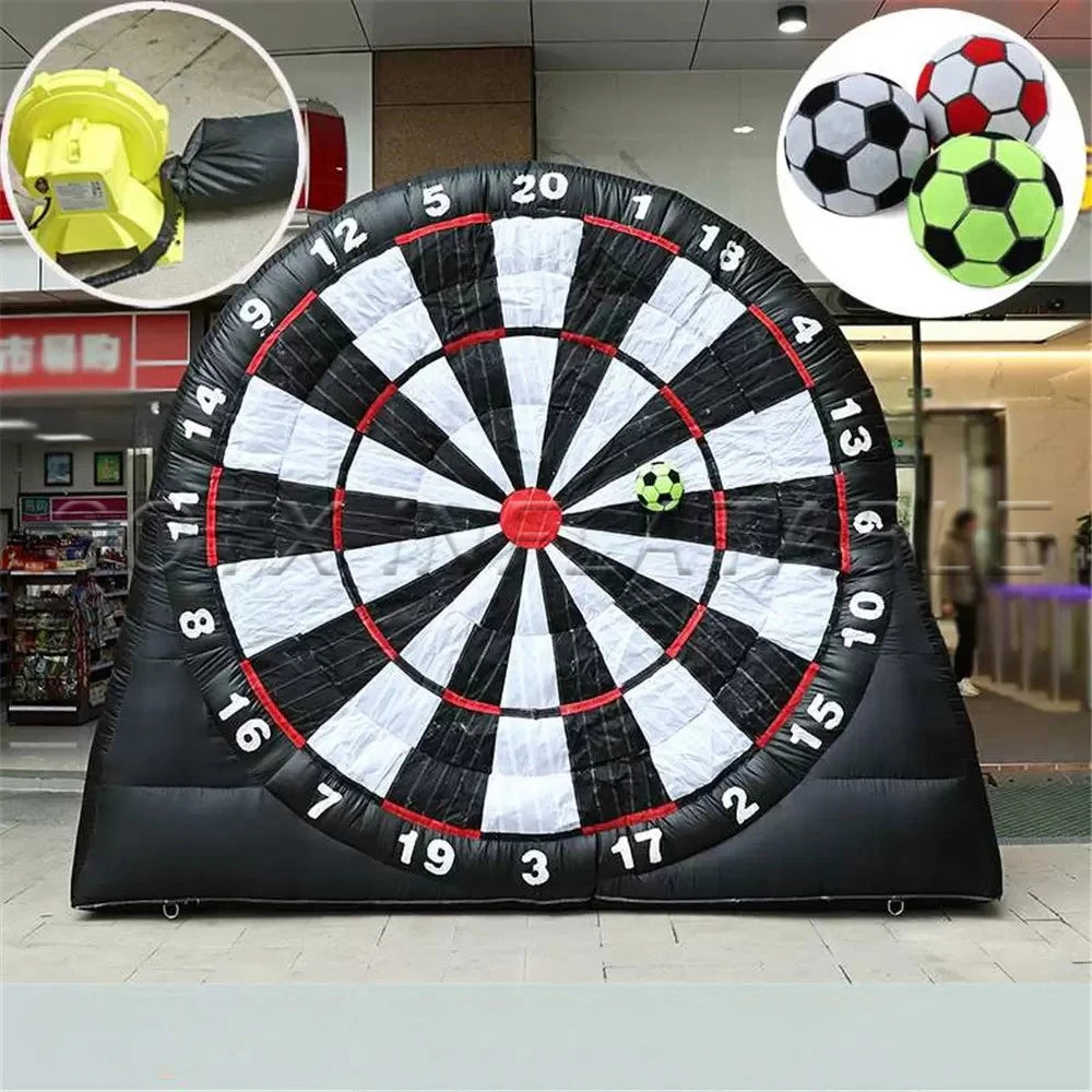 Darts For Entertainments Outdoor Games PVC Oxford Inflatable Dartboard Game Sports Kick Set Soccer Target Dart Boards Football