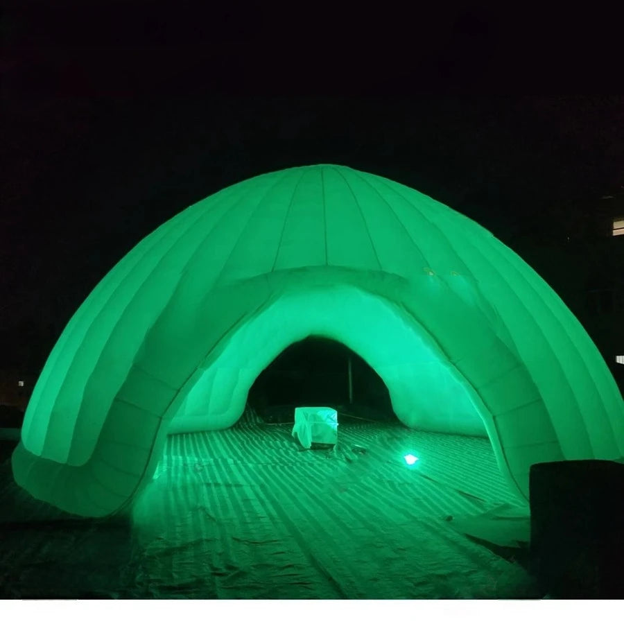 Led Light Made By Newest Advertising Blow Up Inflatable Camping Tent,5m/6m/8m Diameters Inflatable Igloo Tent With