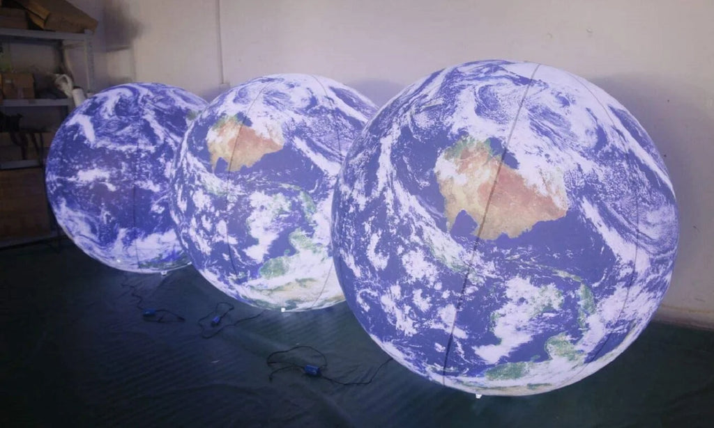 0.25mm PVC Large Inflatable Planets Solar System Inflatable Globe Earth Planet Balloons for Educational Institution/Store