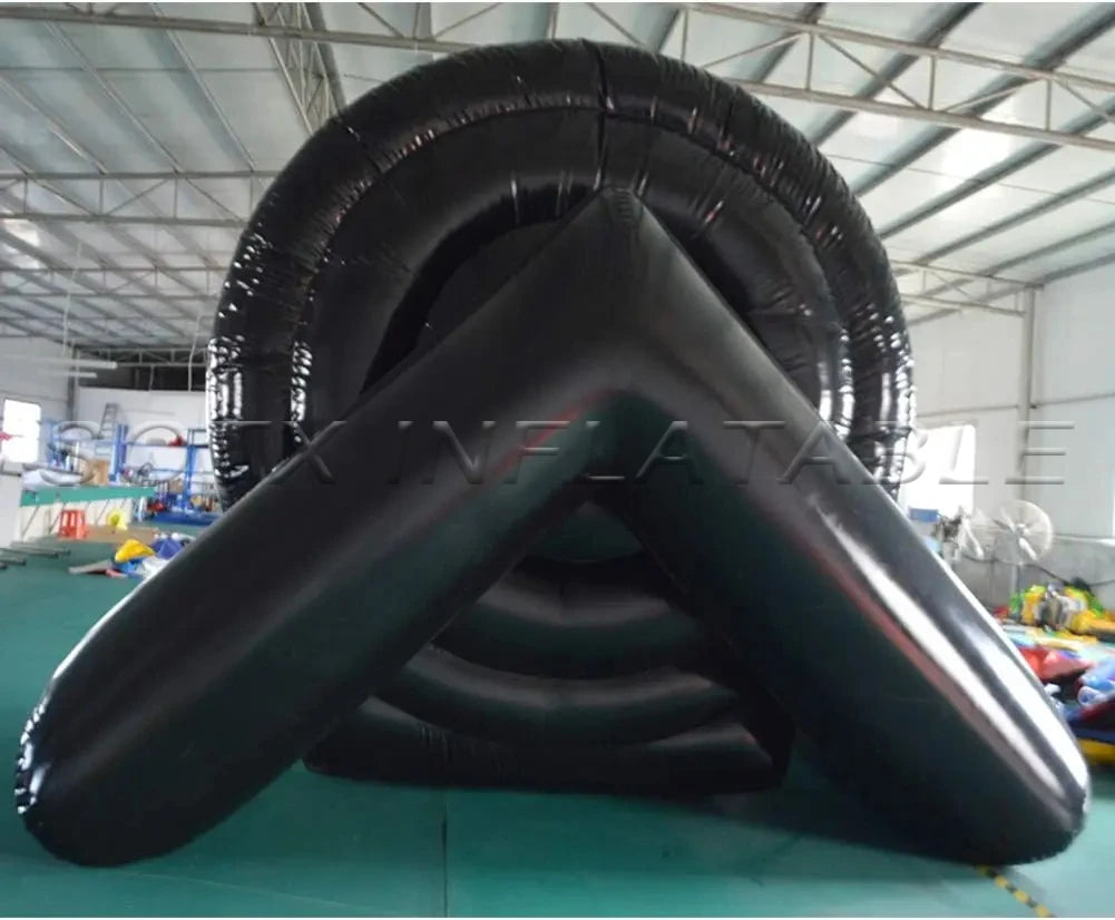 Outdoor Soccer Games PVC Air Sealed Inflatable Soccer Dart Board with 6pcs Inflatable Soccer Balls and Electric Pump for