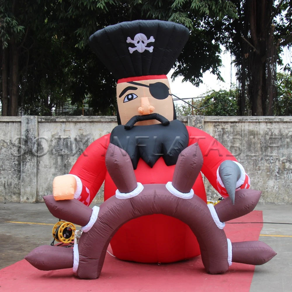 For SaleBest Custom Advertising Giant Inflatable Pirate Oxford Inflatable Cartoon Character Model