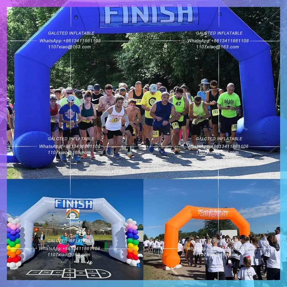 Inflatable Race Arch Branding Outdoor Custom Marathon  Inflatable Start Finish Line Advertising Archway for Sports Events