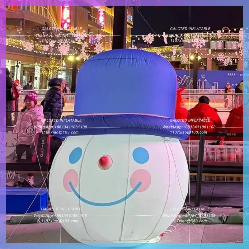christmas snowman ball Christmas hat inflatable 2m snowman