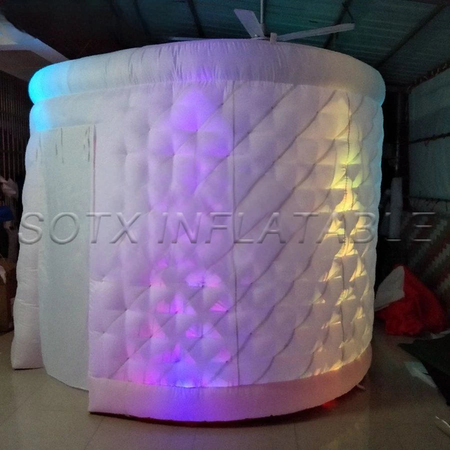 Wedding and Exhibition Nice Design 3m Led Inflatable Photo Booth Props foto Pod Kiosk Photo Station for