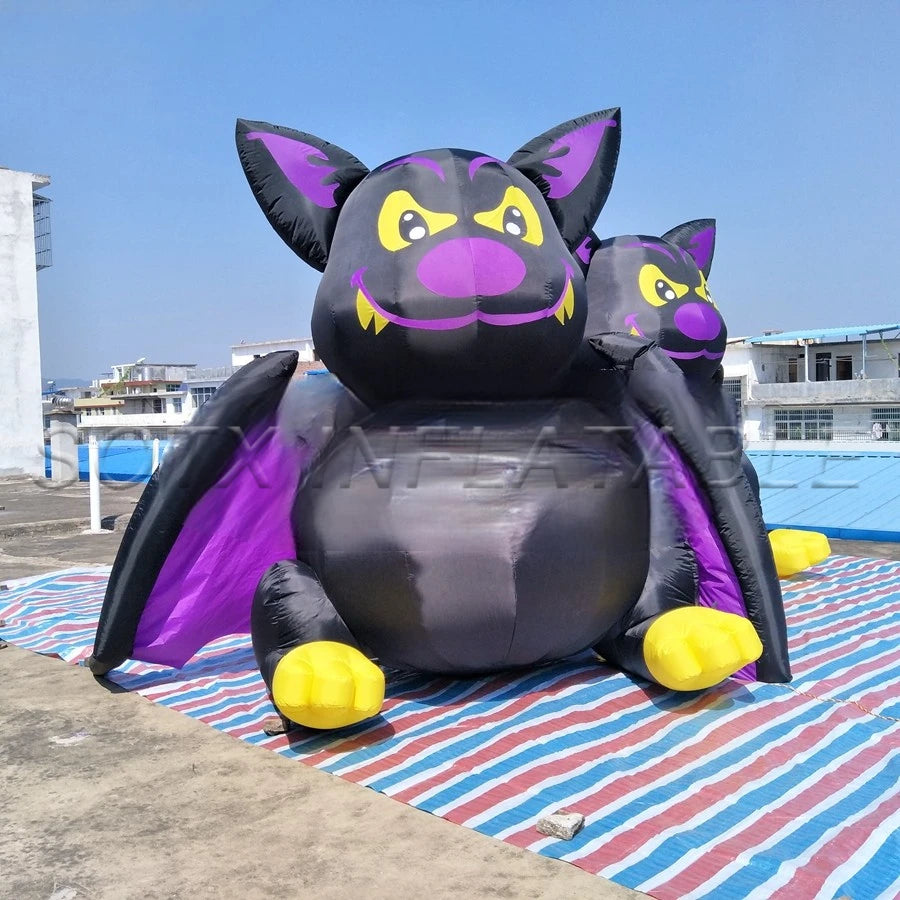 Decoration Props On Sale 2.5m/8ft Tall Giant Inflatable Halloween Item Bat / Inflatable Vampire For Outdoor Indoor Festival