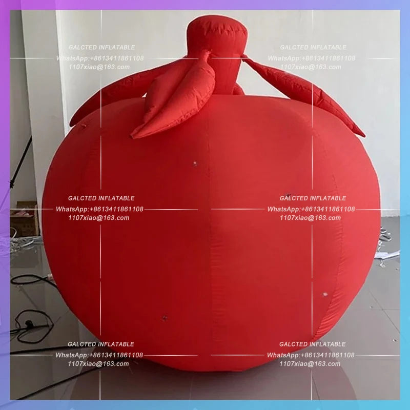 fruit model agricultural product Inflatable cartoon red apple persimmon model  harvest festival activity lighting arrangement