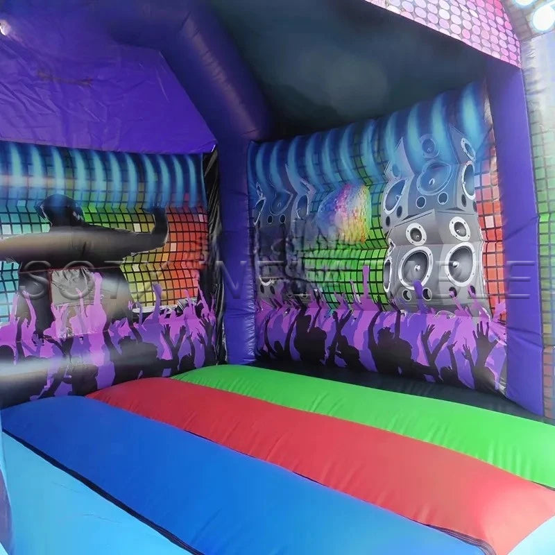 Wedding Shows Party 15ft Inflatable Disco Bounce House Inflatable Disco Dome Bouncy Jumper with Air Blower for Outdoor