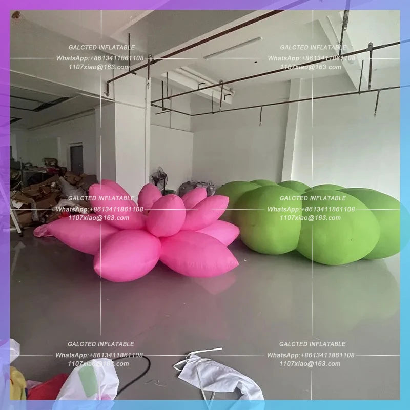 inflatable cartoon aquatic plant Giant inflatable lotus leaf outdoor lighting advertising props in the zoo botanical gardens