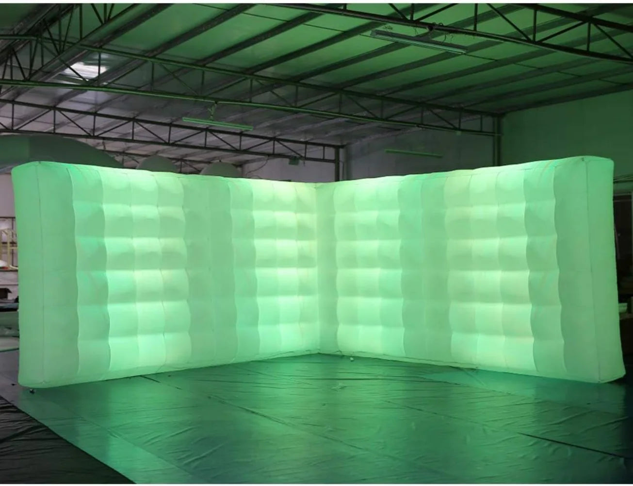 Meeting Space Office 25.5ft Inflatable Wall Structure Tent Inflatable L Shaped Wall Tent for Events Conference Exhibitions