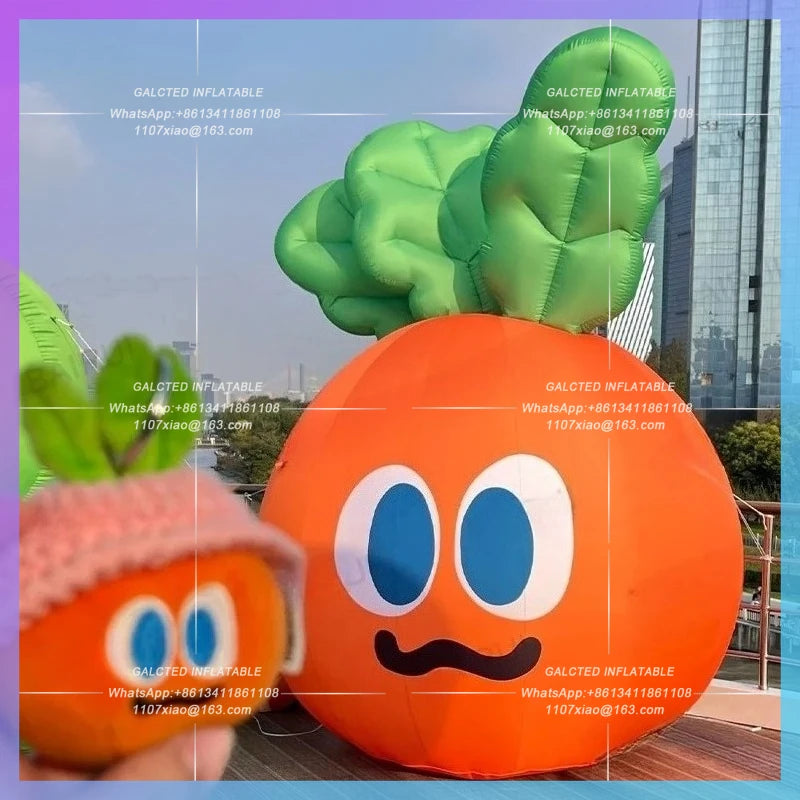 inflatable carrot cute cartoon Factory customize  carrots fruit vegetable shop promotion advertising