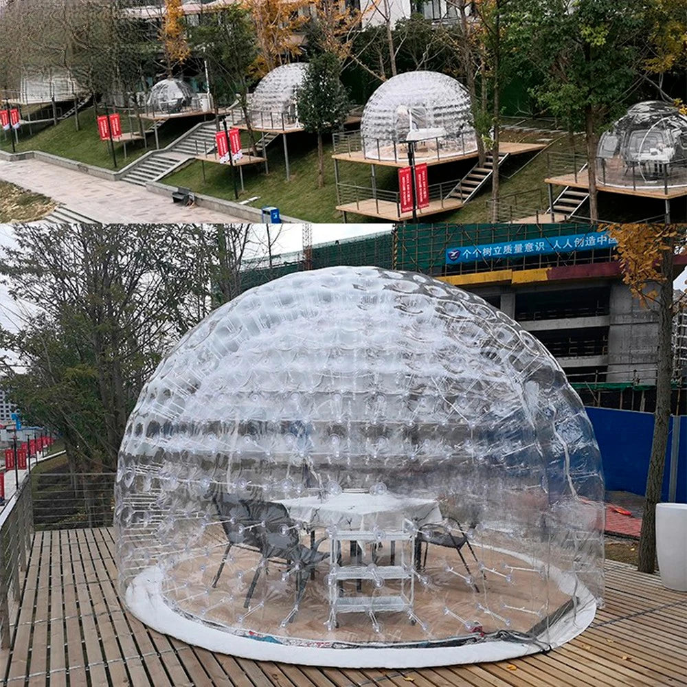 Outdoor Party Events 3M ,4M,5M Factory Price Airtight Inflatable Transparent Clear Bubble Tent Pop Up Igloo Dome For