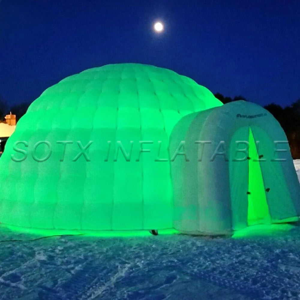 Blower For Sale Rental 8m x 8m inflatable Dome Tent Capacity air Party igloo nightclub Disco Dancing marquee Yoga House With