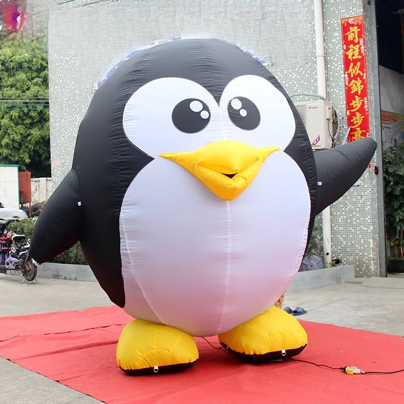 Cartoon Style Penguin Inflatable Mascot Suit Decorating And Advertising Props